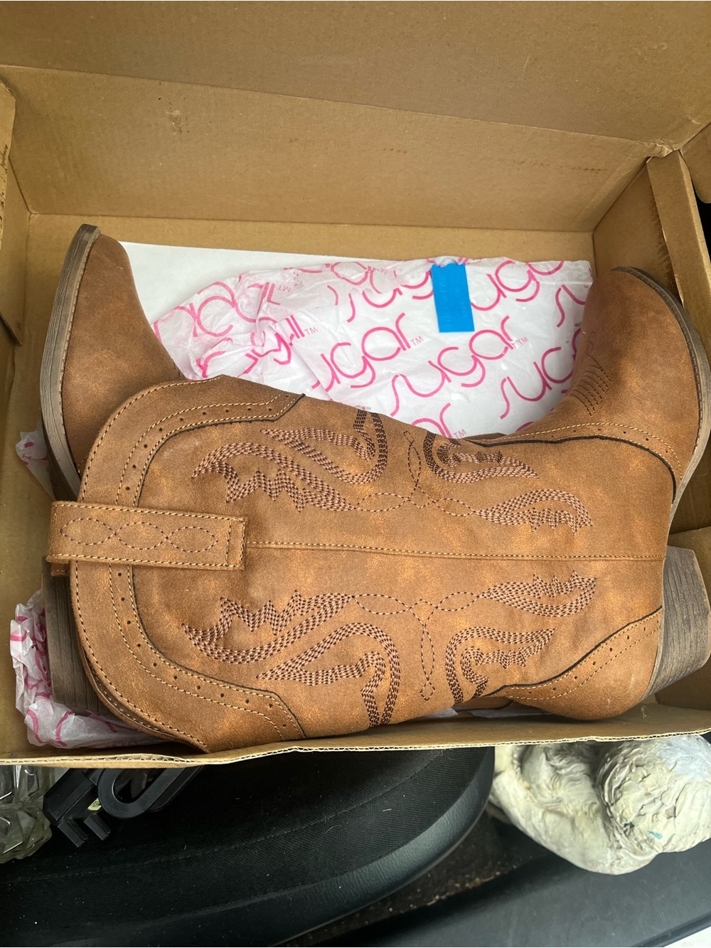 Sugar Tan Western Cowboy Boots